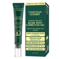 Conscious Chemist Rapid Relief Acne Spot Corrector Gel 15g For unisex Pack of 2