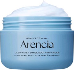 ARENCIA Deep Water Surge Soothing Cream, 2.70 fl oz, Hyaluronic Acid, Cica PDRN