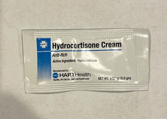6 Count HART Health Hydrocortisone cream .9gm travel size small pack Anti-Itch