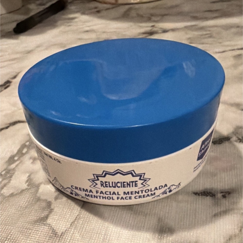 Reluciente Menthol Face Cream After Shave Moisturizer for Face 4 oz Unisex