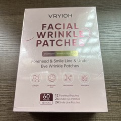 3 in 1 Forehead, Smile Line & under Eye Wrinkle Patches, Overnight Facial B7