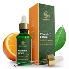 Tree of Life Vitamin C Face Serum for Dry and Sensitive Skin, 1oz.