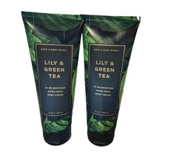 Bath & Body Works Lily & Green Tea Ultra Shea Body Cream 8 oz 2 Pack