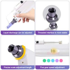 Electric Nano Water Gun And Replacement Pins/Tube Anti-aging Facial Care Machine