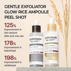 Dr.Melaxin 4pc Set Rice Peeling Ampoule Spicule Serum Picotonic Shot K-Beauty