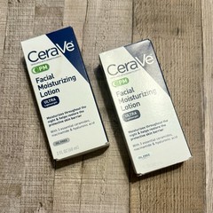 CeraVe PM Facial Moisturizing Lotion 3 oz each Lot Of 2 NEW IN BOX