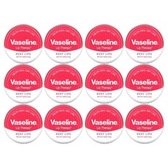 12 Pack – Vaseline Lip Therapy Lip Balm Tin, Rosy Lips, 0.6oz ( 17g )