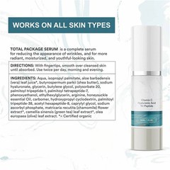 1-3pc Total Package Serum, All-In-One Vitamin C, Hyaluronic Acid, Peptides Serum