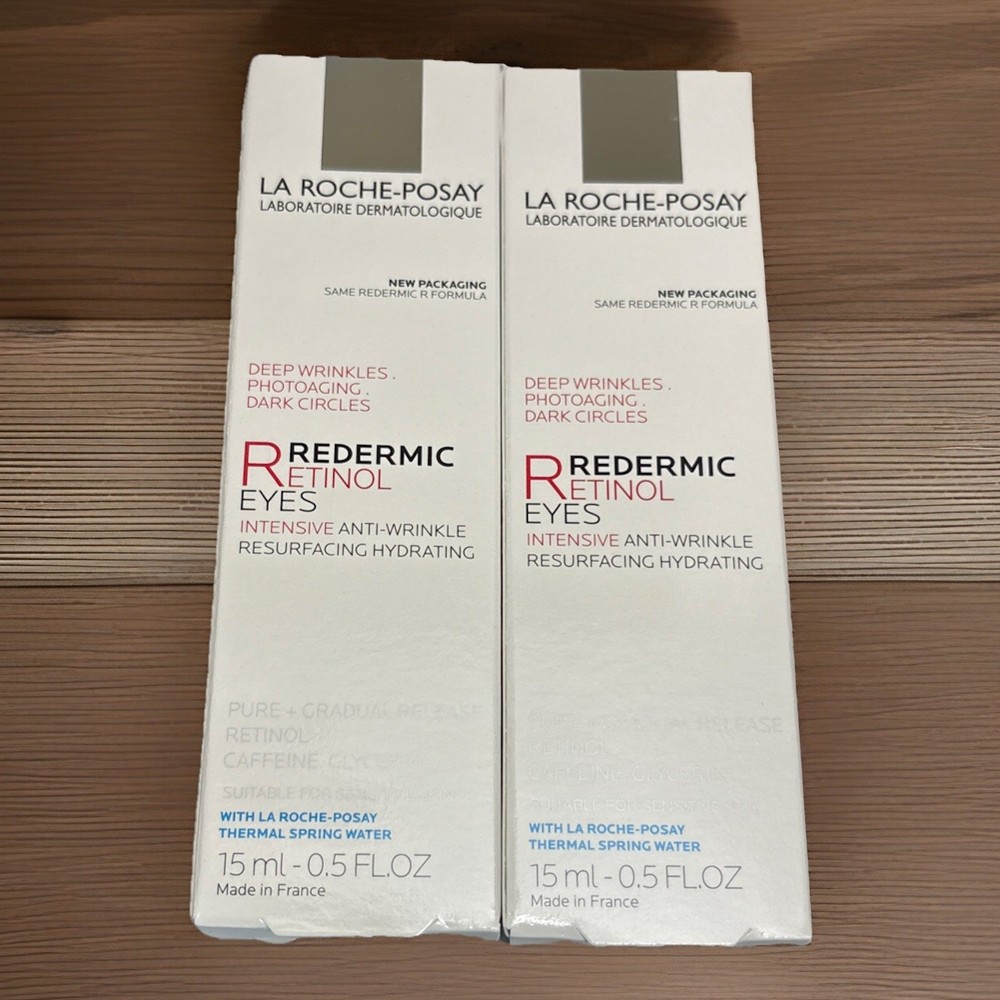 La Roche-Posay Redermic Retinol Eyes 0.5 FL OZ. 15ml 09/2027 New *2 Pack*