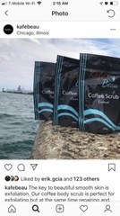 Kafebeau Kona Coffee And Sea Salt Scrub Also Available In Coconut And Lavender!