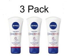 3pack Hand cream NIVEA REPAIR CARE, 75 ml| 2.54 Fl. Oz
