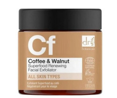 Dr. Botanicals~Coffee & Walnut~Superfood Renewing Facial Exfoliator~2 fl oz~NIB