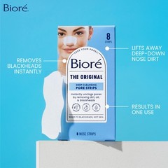 Biore Deep Cleansing Pore Strips 14 Count Blackhead Remover for Nose Oily Skin