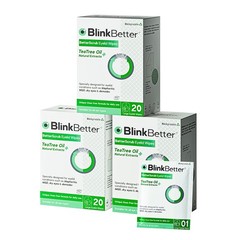 Natural Tea Tree Oil Eyelid Wipes – 60 Count (Pack of 3) for Blepharitis, MGD &