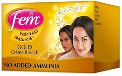 Dabur Fem Cream Creme Bleach Face Skin Glowing – Gold 24g – DIRECT FROM INDIA