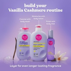 eos Shea Better Body Lotion Vanilla Cashmere, 16 Fl Oz (Pack of 1), Clear