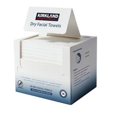 Kirkland Signature Daily Dry Facial Towels, 200-Count � Extra Soft Disposable