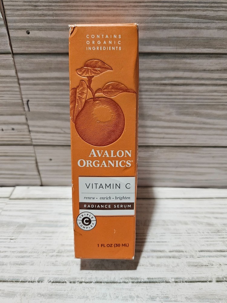 Avalon Organics Vitamin C Radiance Serum Renew Enrich Brighten 1 FL OZ
