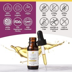 Aromatherapy Vitamin E Oil for All Skin Types – 15,000 IU, Nourishing & Soothing