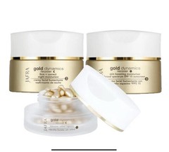 Jafra Gold Dynamics day moisturizer Night recovery cream & Retinol Capsules 3pc