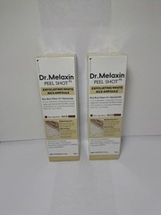 2 PACK Dr.Melaxin PEEL SHOT GLOW EXFOLIANT RICE AMPOULE White RICE