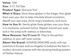 SONÄGE SKINCARE Baby Frioz Mini Icy Globes in Lilac, New in Box