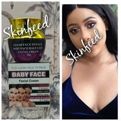 baby face facial cream Active Clear Dark Spots $ Scars In 7 Days (Black)