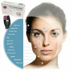Derma Roller Kit For Face, Body, Beard, Hair, 0.5/1/MM Titanium Microneedle USA