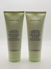 Lot of 2 Mary Kay Mint Bliss Energizing Lotion Feet & Legs 3 oz NEW No Box
