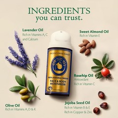Ancient Greek Remedy Organic Face Moisturizer 3.4 Fl Oz (Pack of 1), Lavender