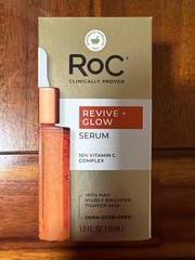 RoC Multi-Correxion Revive + Glow Daily Serum + Vitamin C 1.0 FL OZ (30ml) New!