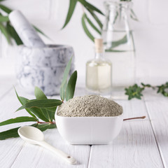 French Green Clay Powder – 100% Pure Natural Sea Clay Cosmetic Grade A Bulk
