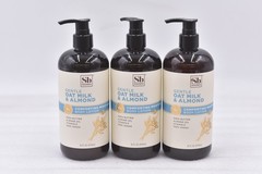 Lot of 3 Soapbox Oat Milk & Almond Comforting Moisture Body Lotion, 16 OZ