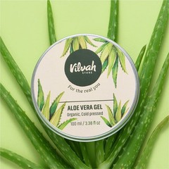 Vilvah Store Aloe Vera Gel For Face & Hair 100g – FREE DELIVERY 5-7 DAYS