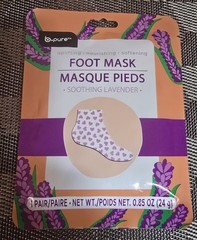 B-Pure Soothing Lavender Foot Mask 0.85oz Uplifting, Nourishing & Softening 0.85