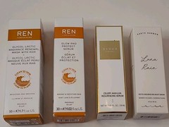 Ultimate Glow Resurfacing Skincare Bundle: REN Earth Harbor BYBI Serum Mask Lot