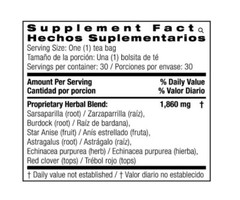 Bio Nutrition Lymph Support Tea Cleanse and Detox 30 Bag(S) EXP. 5/2027