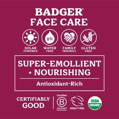 Badger – Damascus Rose Beauty Balm, Intensive Nourishment, Face Neck & Eye Balm,