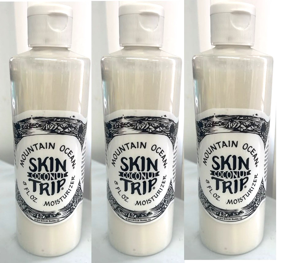 3x Mount Mountain Ocean Skin Trip Moisturizer, Coconut, 8 oz. each