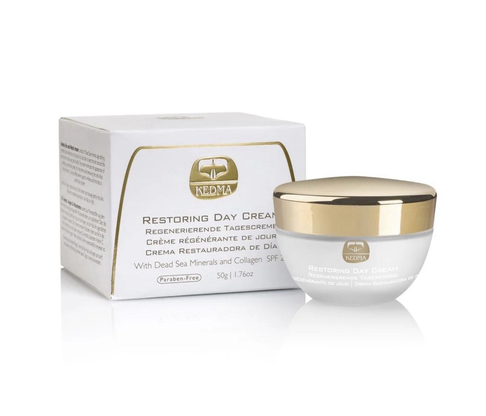 Kedma Restoring Day Cream Dead Sea Minerals & Collagen 1.76oz / 50ml New