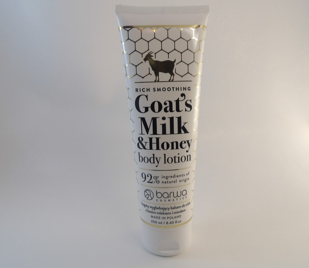 Goat Milk & Honey Body Lotion Rich Smoothing Natural Ingredients 92%. 250 ml