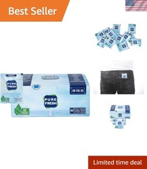 Individually Wrapped Flushable Wet Wipes – Biodegradable 40 Count for Travel