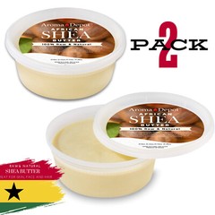 8 oz Organic African Shea Butter Ivory 100% Pure Raw Natural Unrefined TWO PACK