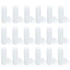 50Pcs Lip Balm Tube with Caps White Empty PP Container Easy Use Push Wheel