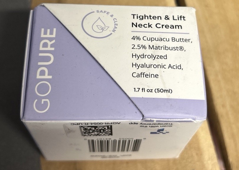 GOPURE Neck Cream – Tighten & Lift Firming Neck Cream NEW & Sealed 1.7oz