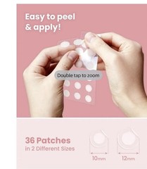 GLAM UP Spotless Smart Patch Hydrocolloid Acne Patches Waterproof Matte 36 ct