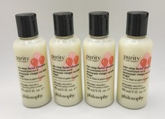 Philosophy 4 PACK Purity Made Simple One Step Facial Cleanser 3oz ea /12oz TOTAL