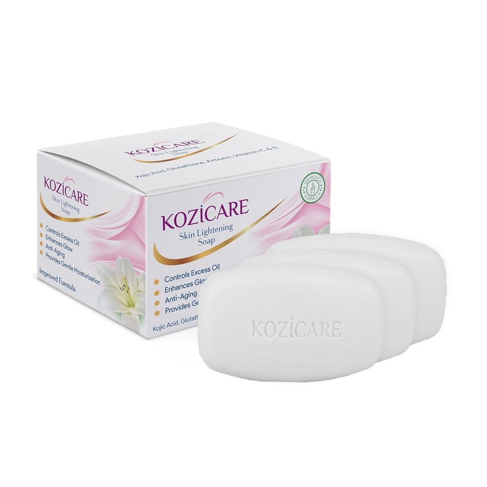 Kozicare Kojic Acid & Glutathione Soap For Glowing Skin – Pack of 3