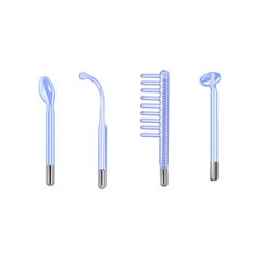 4PCS/Set Replacement Electrodes Glass Tube Wand Skin Care For Beauty Machine US
