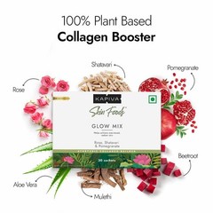Kapiva Skin Foods Glow Mix Collagen Powder (30 Sachet) Ayurvedic Skin Supplement